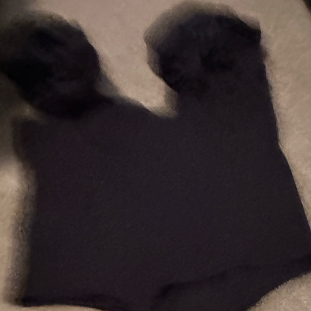 Express Black Ruffled Bodysuit - Picture 3 of 3